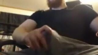 Muscular Ginger Daddy Strokes His Big Cock