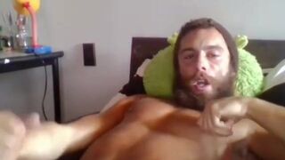 Moaning Masturbating Man