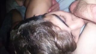 Twink smokes and sucks big cock - amateur emo blowjob video