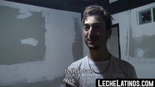 LecheLatinos.com - Amateur twink takes money to let a married man raw fuck his ass