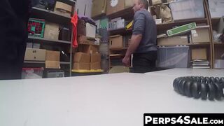 Chubby shoplifter Gets Banged Hard by BBC security officer