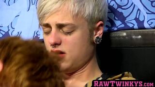 RawTwinkys.com - Cute redhead twink gets his tight little ass smashed hard by a big c