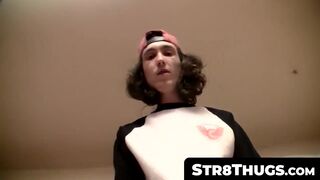 Str8Thugs.com - Straight thug Sean Johansen's big dick wanking session in solo play