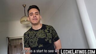 LecheLatinos.com - Latino cock sucker rides a big raw cock and cums hard