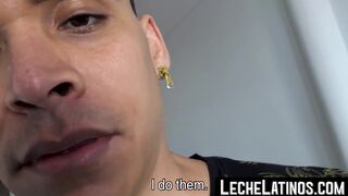 LecheLatinos.com - Latino cock sucker rides a big raw cock and cums hard