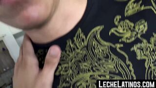 LecheLatinos.com - Latino cock sucker rides a big raw cock and cums hard