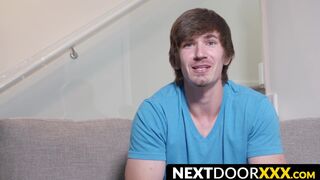 NextDoorXXX.com - Solo jock Tyler Kodiak beats his own man meat in a hot jerk off