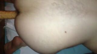 Moaning Twink Rides His Dildo on Webcam