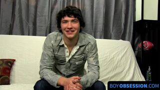 BoyObsession.com - Josh Bensan's twink interview and dick wanking session