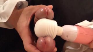 2 Asian Crossdressers Play with Sex Toys and Cum Hard