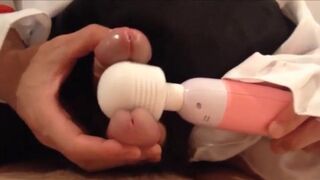 2 Asian Crossdressers Play with Sex Toys and Cum Hard