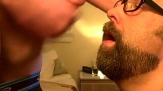 Bearded Bear Takes Two Loads to the Face