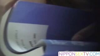 NipponSexTV.com - Japanese hottie enjoys playing with her big fat pussy