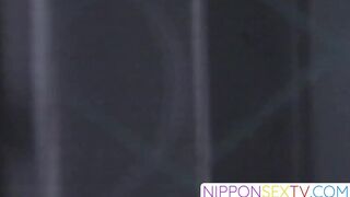 NipponSexTV.com - Japanese hottie enjoys playing with her big fat pussy