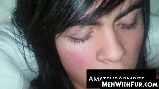 MenWithFur.com - Cute little twink jerks his never shaved prick solo