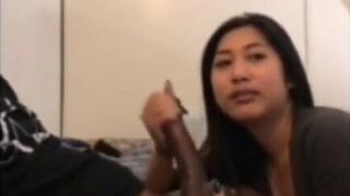 Asian Amateur Sucks Her Partner's BBC