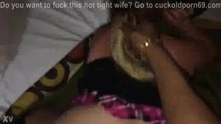 Fat white wife gets seeded by black lover for hubby