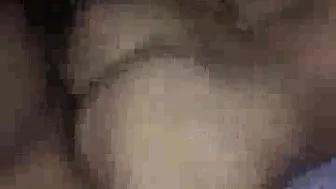 Amateur BBW Wife Sucks Big Black Cock POV