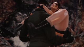 Tomb Raider: Lara Croft Tight Ass and Pussy Destroyed by Monster Black Cock - Second Life