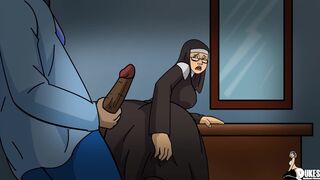 Freaky BBC’s double-team a bitter nun with a big ole booty