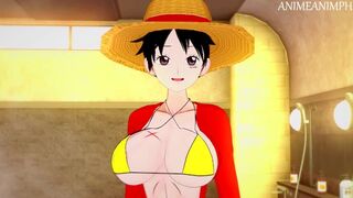 ONE PIECE MONKEY D LUFFY GENDER BENDER ANIME HENTAI 3D UNCENSORED