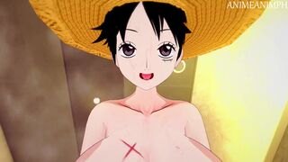 ONE PIECE MONKEY D LUFFY GENDER BENDER ANIME HENTAI 3D UNCENSORED