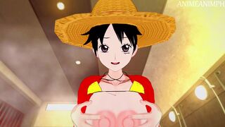 ONE PIECE MONKEY D LUFFY GENDER BENDER ANIME HENTAI 3D UNCENSORED