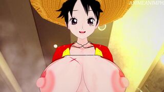 ONE PIECE MONKEY D LUFFY GENDER BENDER ANIME HENTAI 3D UNCENSORED