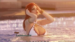 [Gameplay] Having Great Time With Pool Party Miss Fortune [Hentai Porn Game] - Wor...