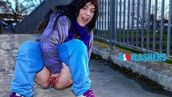 Streets porn video – UK Flashers - Pissed Off On The Streets Of London