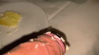 Milf's Birthday Surprise: Blowjob with Cum Icing