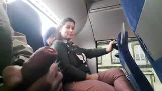 ExpressiaGirl - Voyeur seduces Milf to Suck&Jerk his Dick in Bus