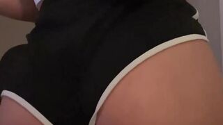 Wife Strip off her Panty and Show off Her Ass