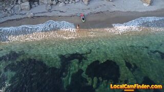 Drone Spies on Naked Surfer with Amazing Views