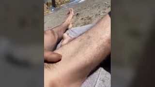 Public Beach Fun: Amateur Couple's Adventure