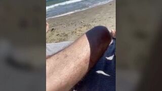 Public Beach Fun: Amateur Couple's Adventure