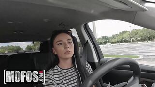 Naughty Uber Driver Gianna Ivy Gets Distracted By Her Handsome Passenger JMac