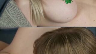 Angel Youngs & Katie Monroe Make it a LUCKY Day with a Shit ton of Leprechaun Fucking