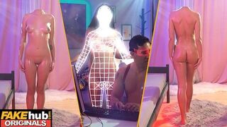 Fakehub Originals - FAKEHUB FULL SCENE - Tech Bro renders his own AI Sex bot but things go a bit wrong