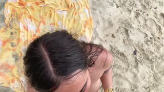 Fucking My Best Friend’s Wife On a Nude Beach During a Business Trip, REAL COUPLE CAUGHT US