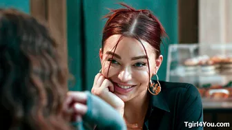 Shemale Emma Rose Bangs Her Gf In Cafe