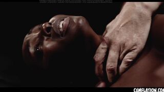 Extreme Interracial Cumflation - Sexy Black Girl Zaawaadi Filled With Loads Of CUM Inside Her Pussy