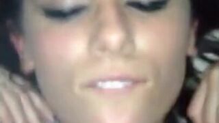 Homemade Blowjob with Amateur Brunette Ends with a Facial