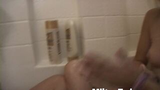 Milton Twins with small tits Shower Bathub