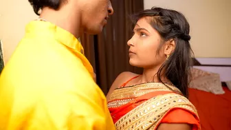 Desi Woman From Indian Village Waited For Her Husband At The Door Of The House To Satisfy Her Sex Lust