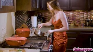 Alison delights Hazel by making pussy dinner
