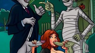 Halloween famous hentai