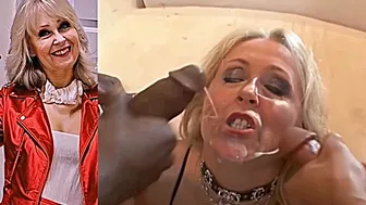 Spunk Slut Wife Pascal Filmed Sucking off 4 Black Cocks Cum in Her Mouth Over Her Fac