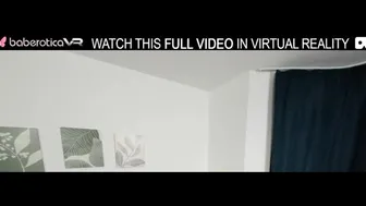 Baberotica VR - Solo cute girl Angel Jolie is rubbing her shaved twat,in VR.