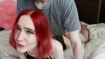 Big-Titted Redhead Amateur Gets Fucked and Facialed